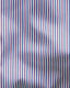 Blue & Brown Poplin Stripe Shirt - Button Down Collar