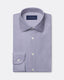 Blue & White Poplin Stripe Shirt - Medium Spread Collar
