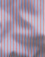 Blue & Brown Poplin Stripe Shirt - Button Down Collar
