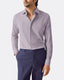 Blue & White Poplin Stripe Shirt - Medium Spread Collar