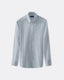 Twill Breton Stripe Shirt - Button Down Collar
