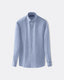 Micro Herringbone Shirt - Italian Spread Collar