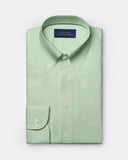 green-pinpoint-shirt-button-down-collar