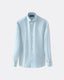 Micro Herringbone Shirt - Italian Spread Collar