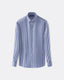 Poplin Classic Stripe Shirt - Italian Spread Collar