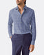 Poplin Medium Gingham Check Shirt - Medium Spread Collar