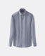 Poplin Pencil Stripe Shirt - Italian Spread Collar