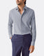 Poplin Pencil Stripe Shirt - Medium Spread Collar