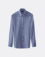 Twill Micro Check Shirt - Button Down Collar