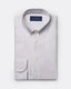 Twill Breton Stripe Shirt - Button Down Collar