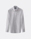 Twill Breton Stripe Shirt - Button Down Collar