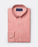 red-micro-herringbone-shirt-button-down-collar