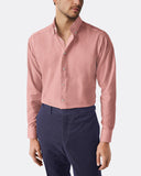 red-micro-herringbone-shirt-button-down-collar