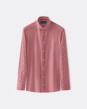red-poplin-ticking-stripe
