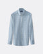Poplin Medium Gingham Check Shirt - Button Down Collar
