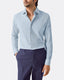 Poplin Ticking Stripe Shirt - Medium Spread Collar