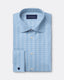 Twill Micro Check Shirt - Italian Spread Collar