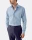 Twill Micro Check Shirt - Italian Spread Collar
